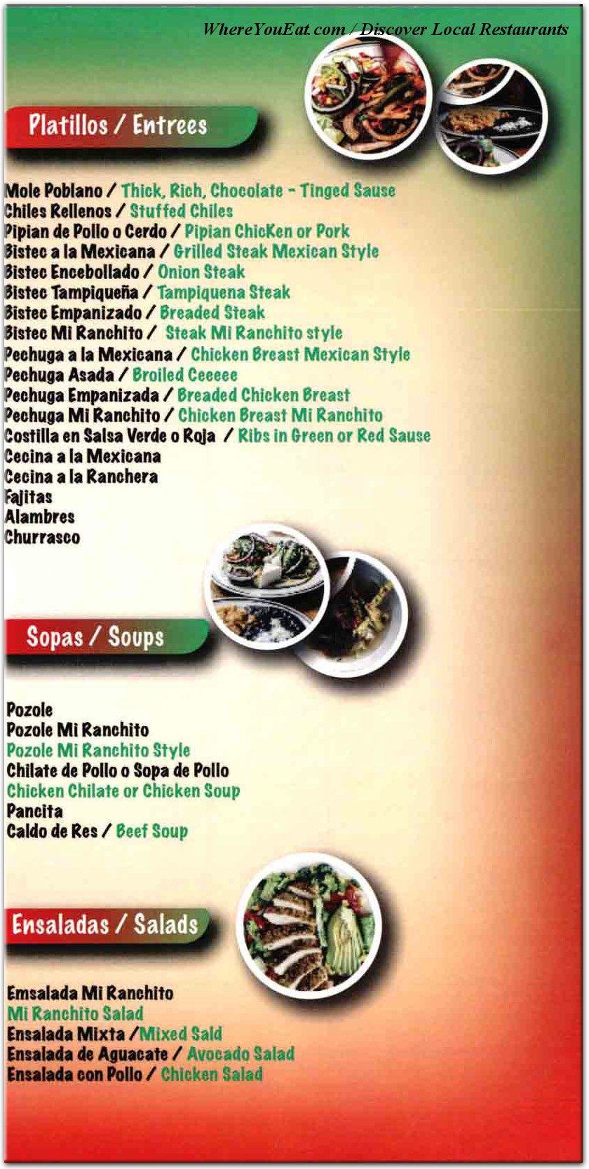 menu image