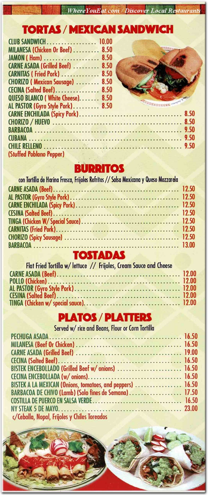 menu image