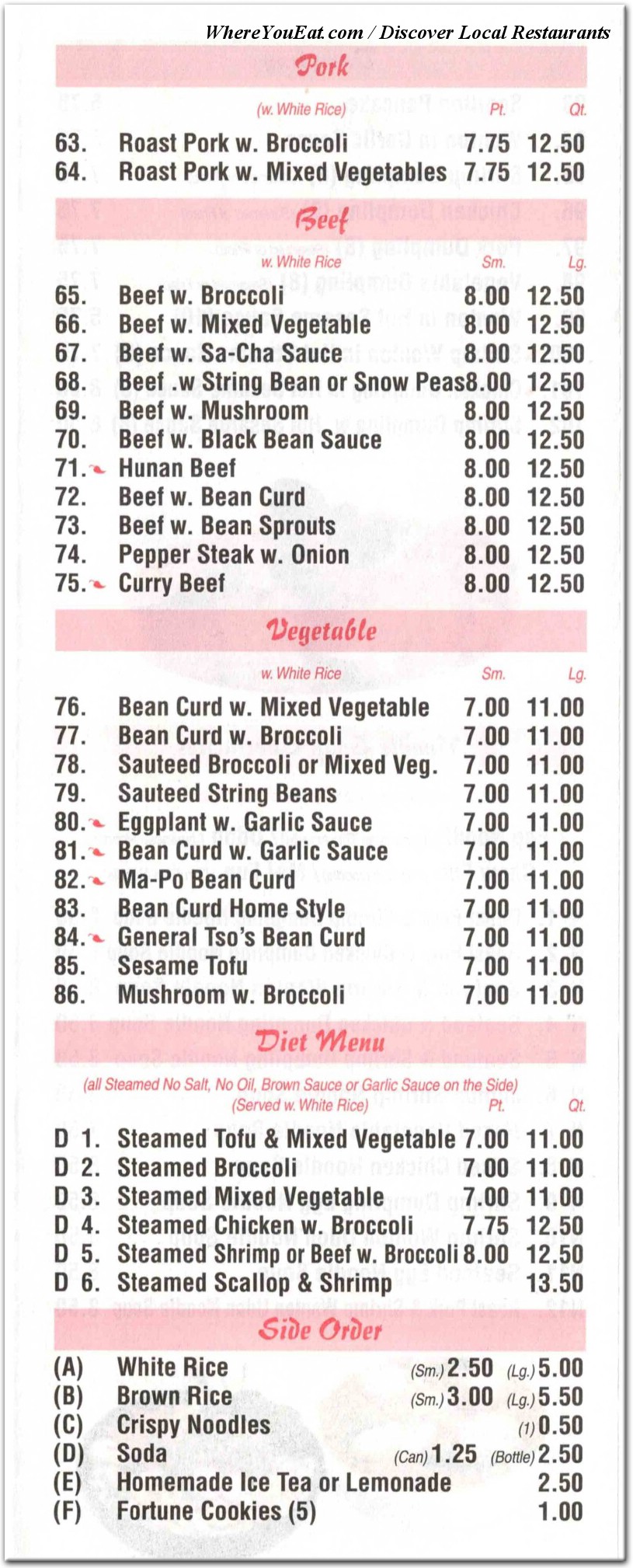 menu image