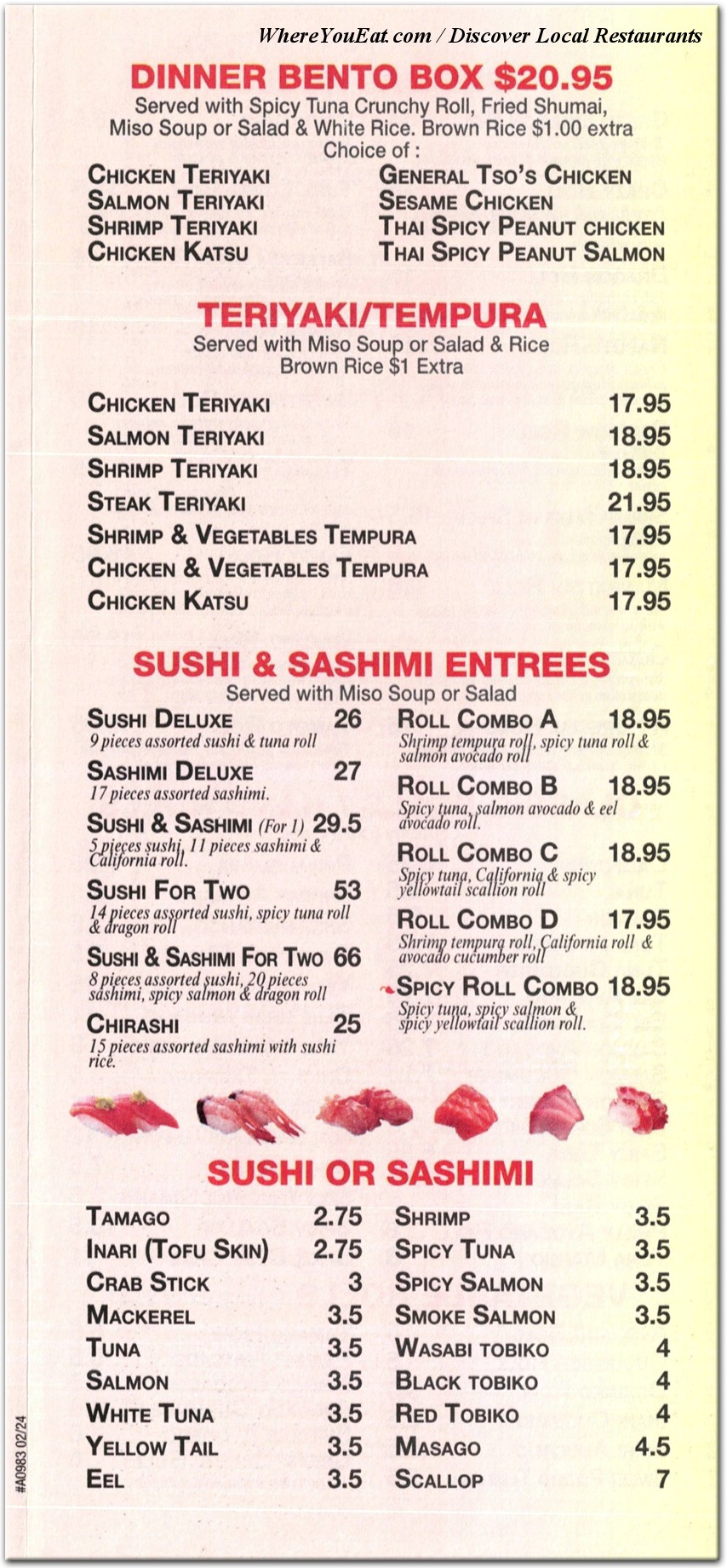 menu image