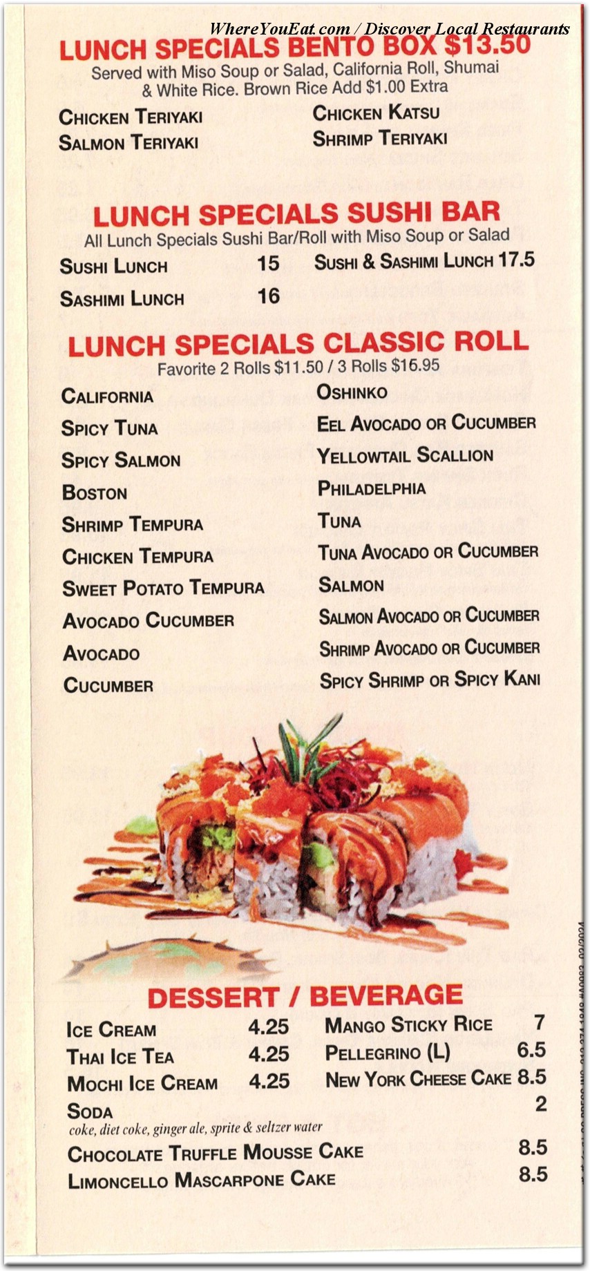 menu image