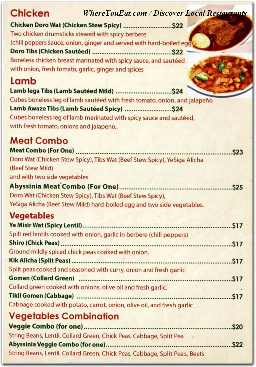 menu image