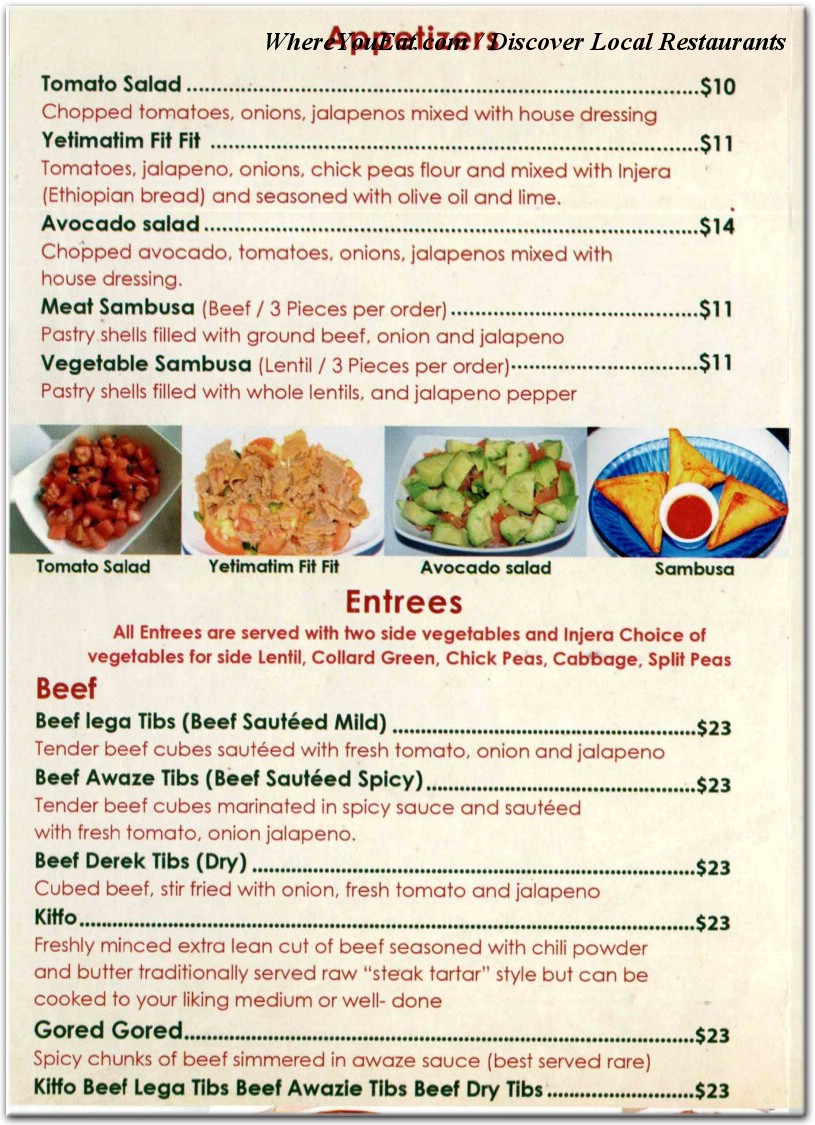 menu image
