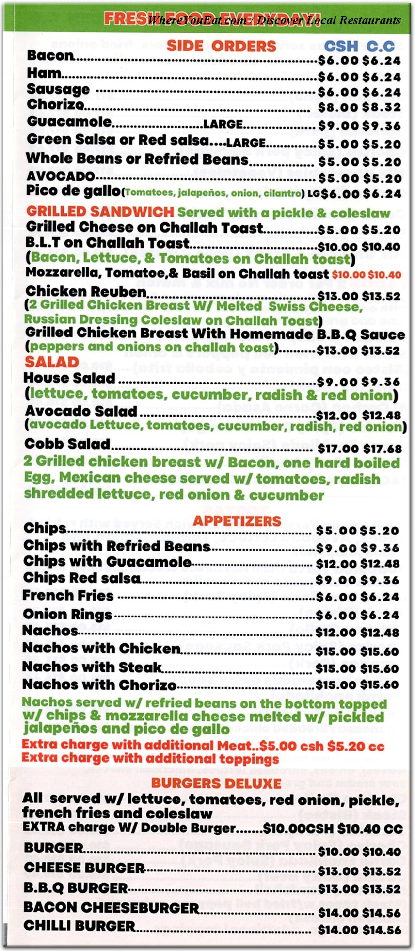 menu image