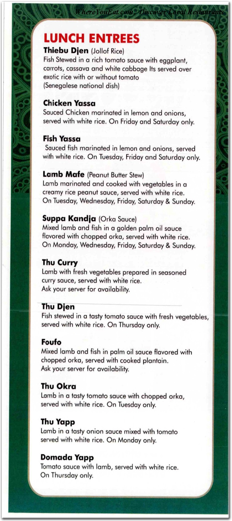 menu image