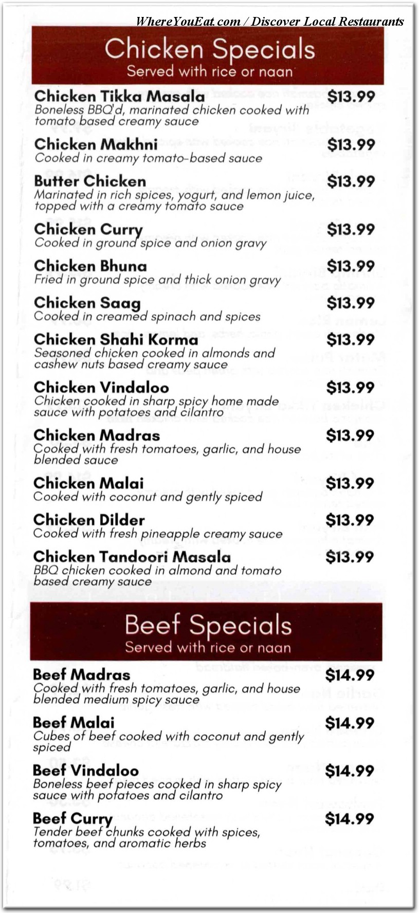 menu image
