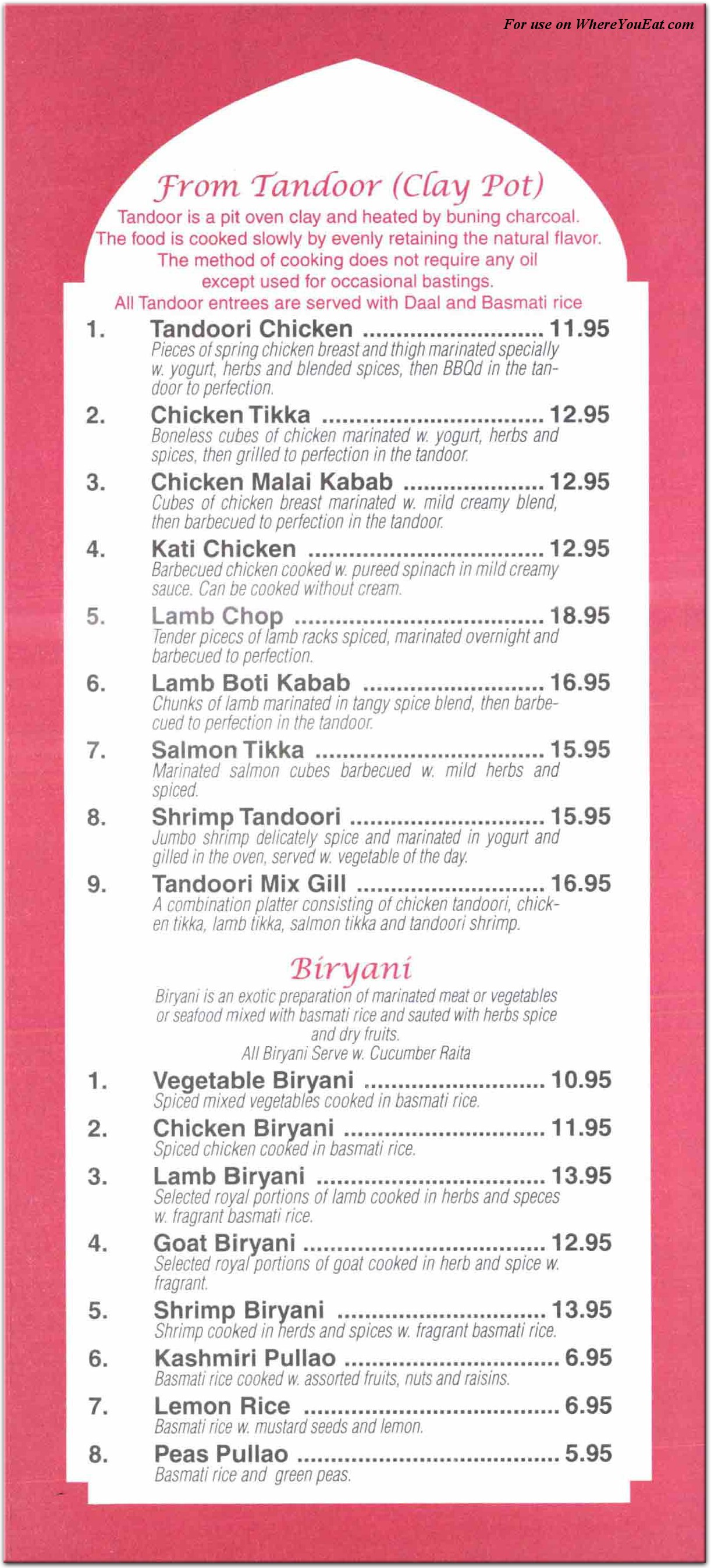 Agra Grill Restaurant in The Bronx / Menus & Photos