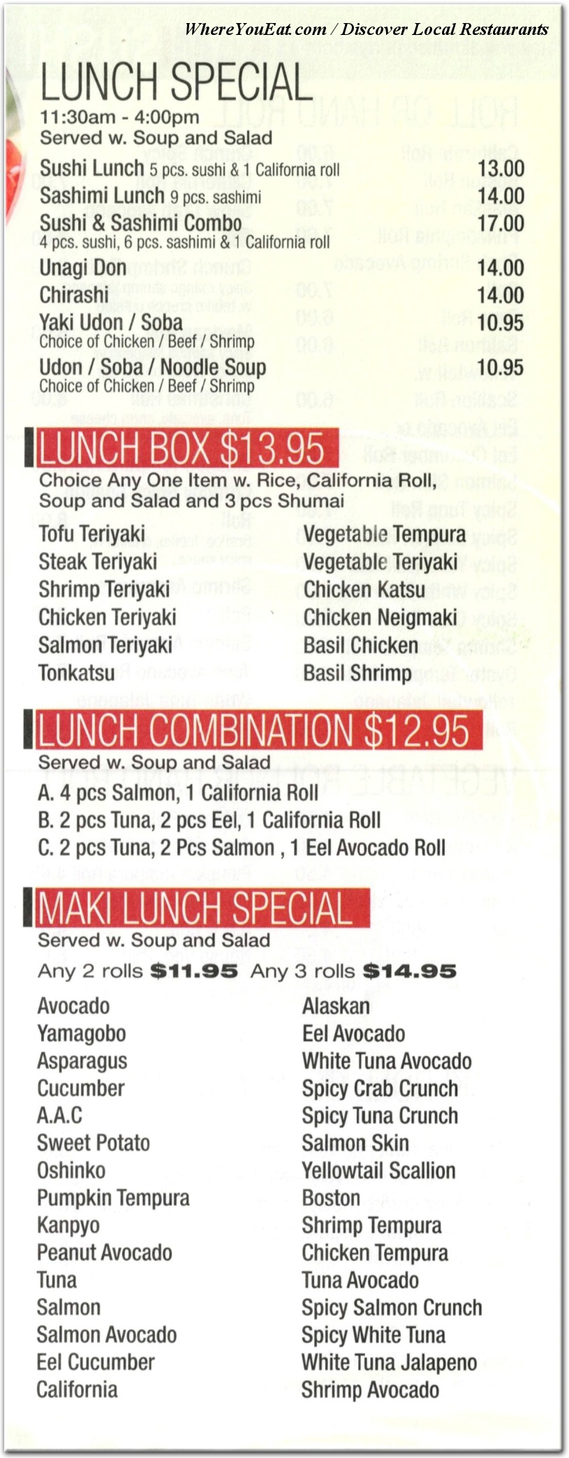 menu image