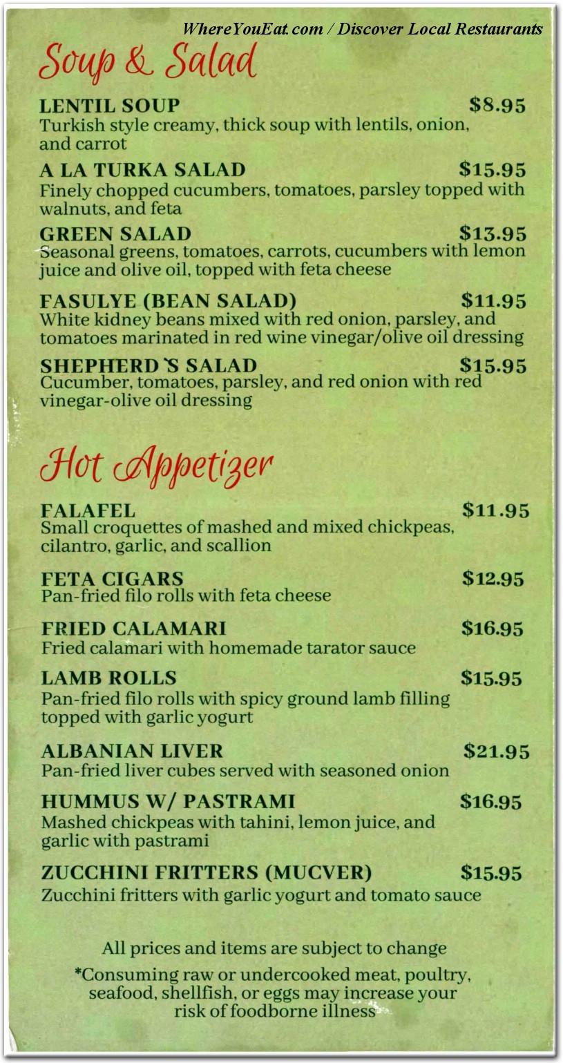 menu image