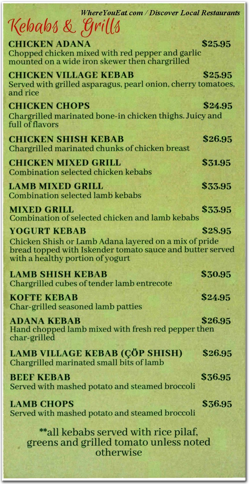 menu image