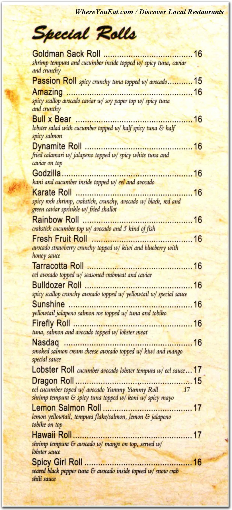 menu image