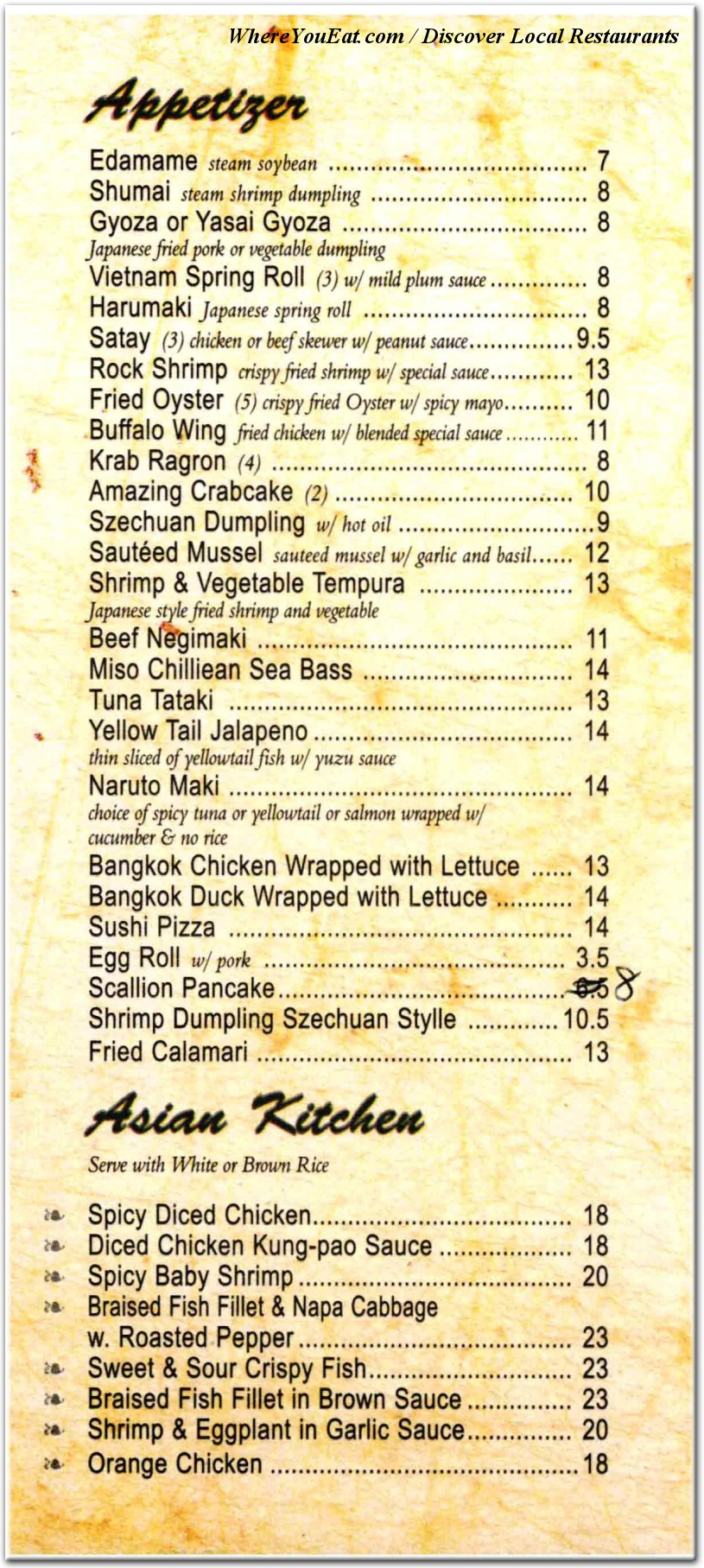 menu image