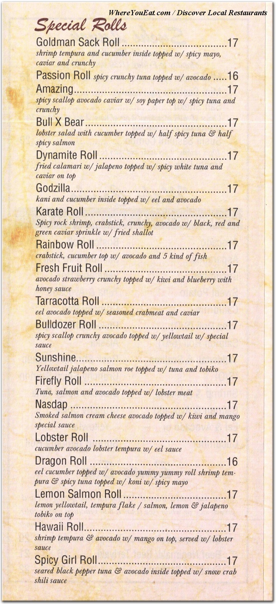 menu image