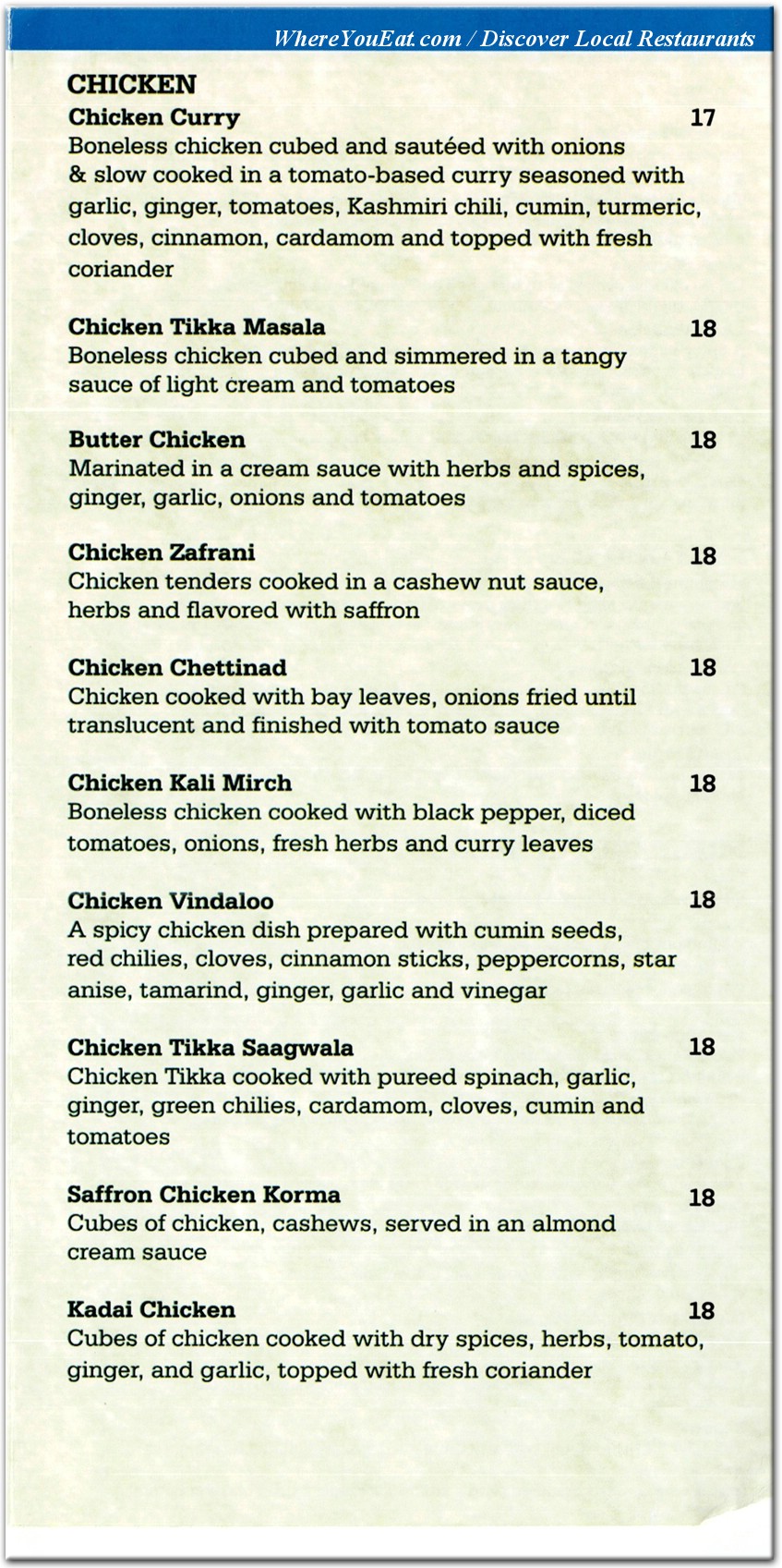 menu image