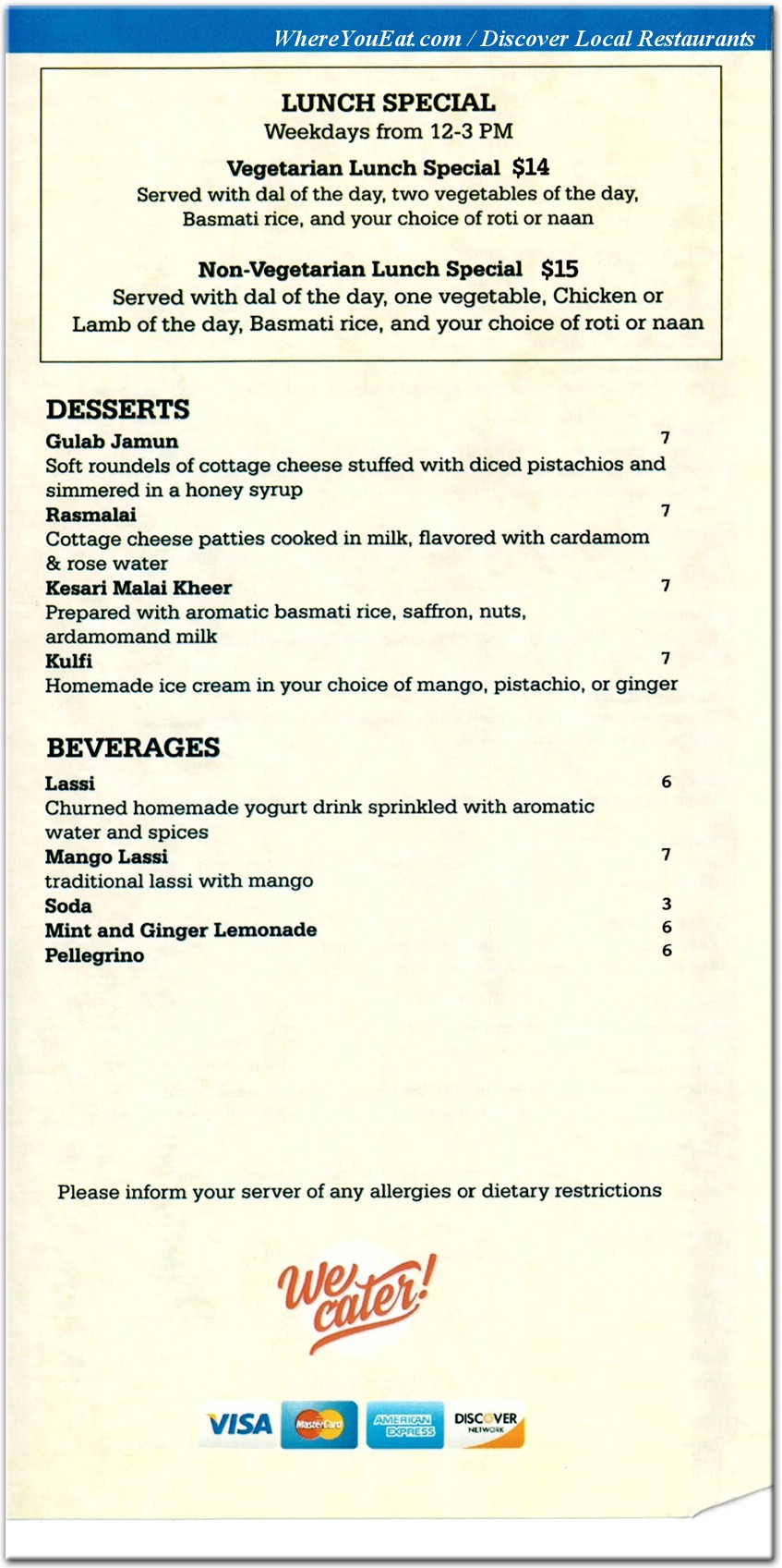 menu image