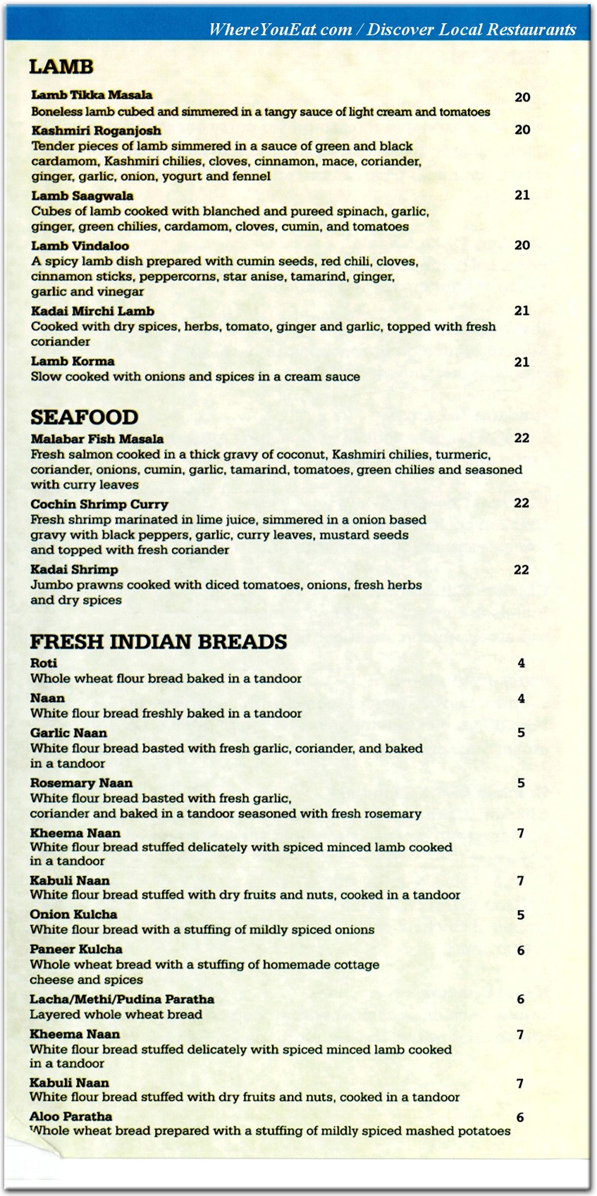 menu image
