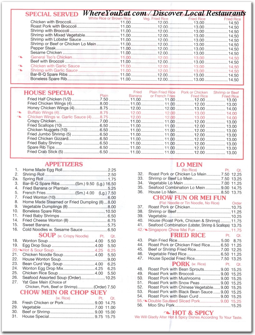menu image