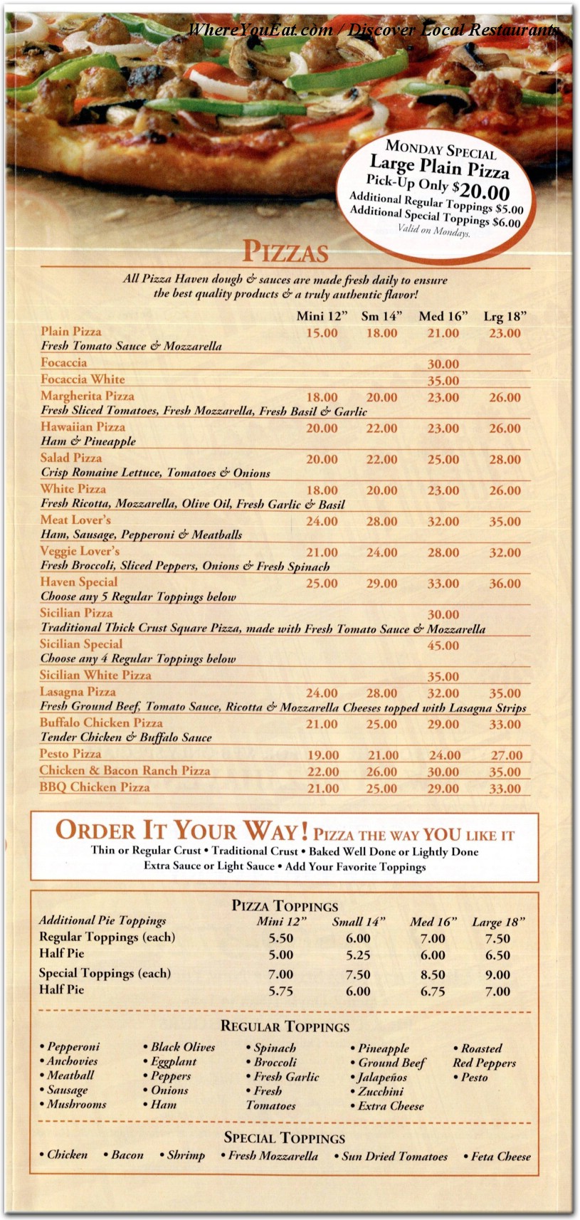 menu image