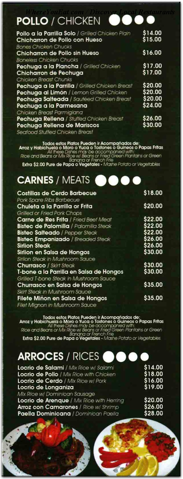 menu image