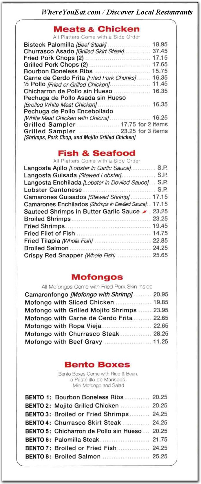 menu image