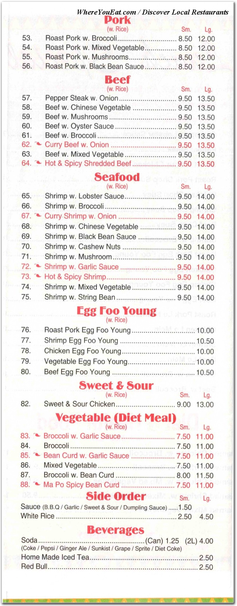 menu image
