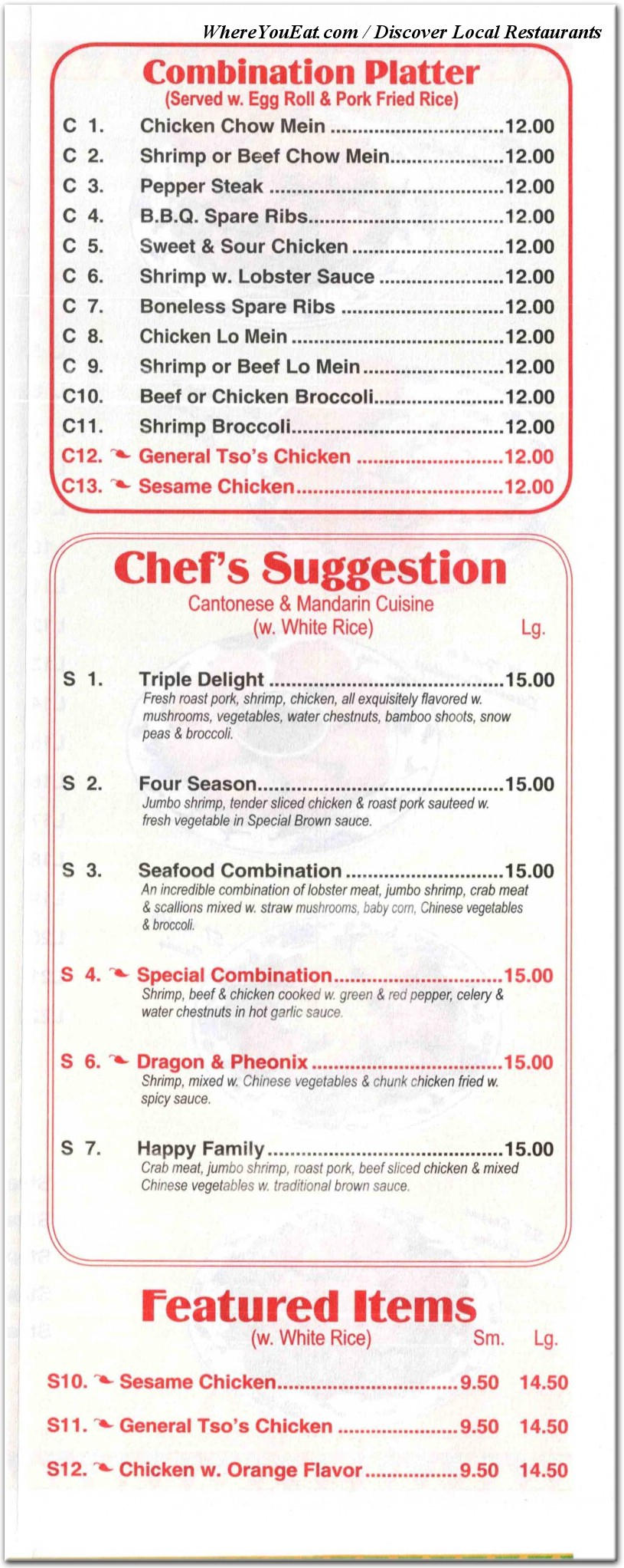 menu image