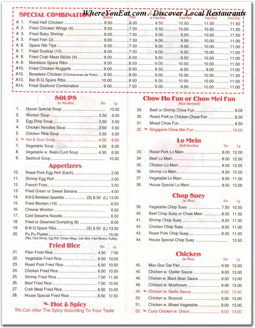 menu image