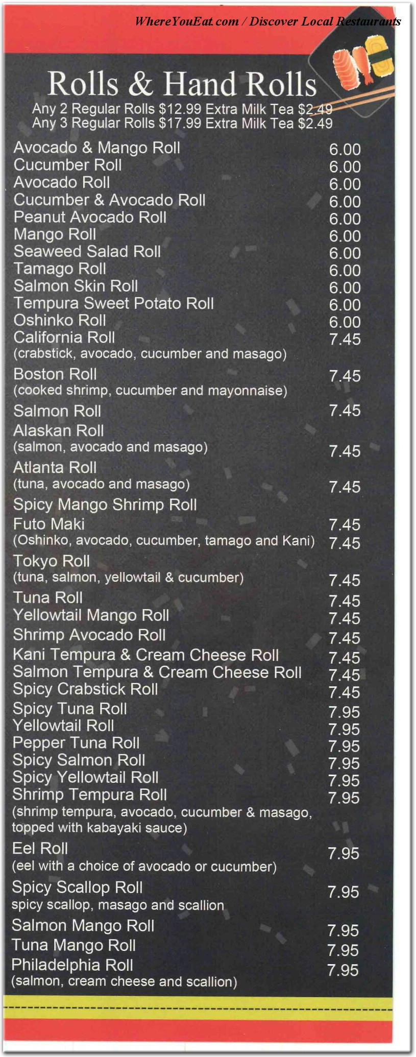 menu image