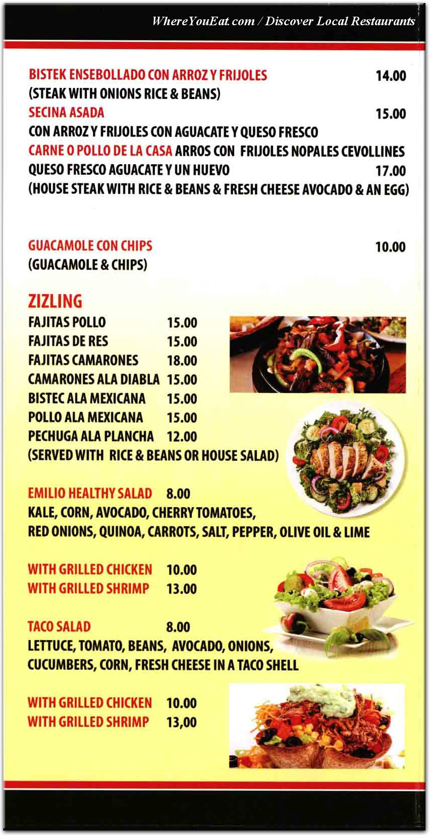 menu image