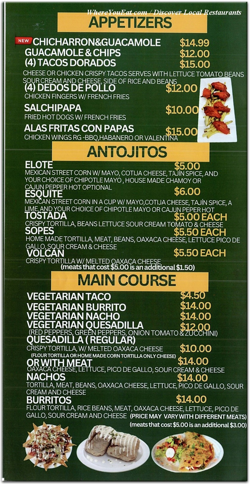 menu image