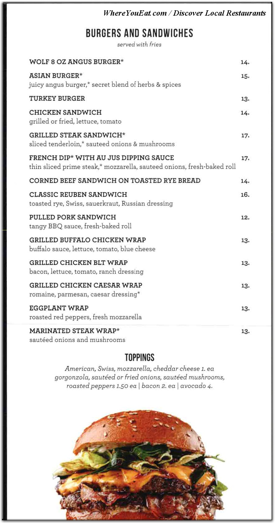 menu image