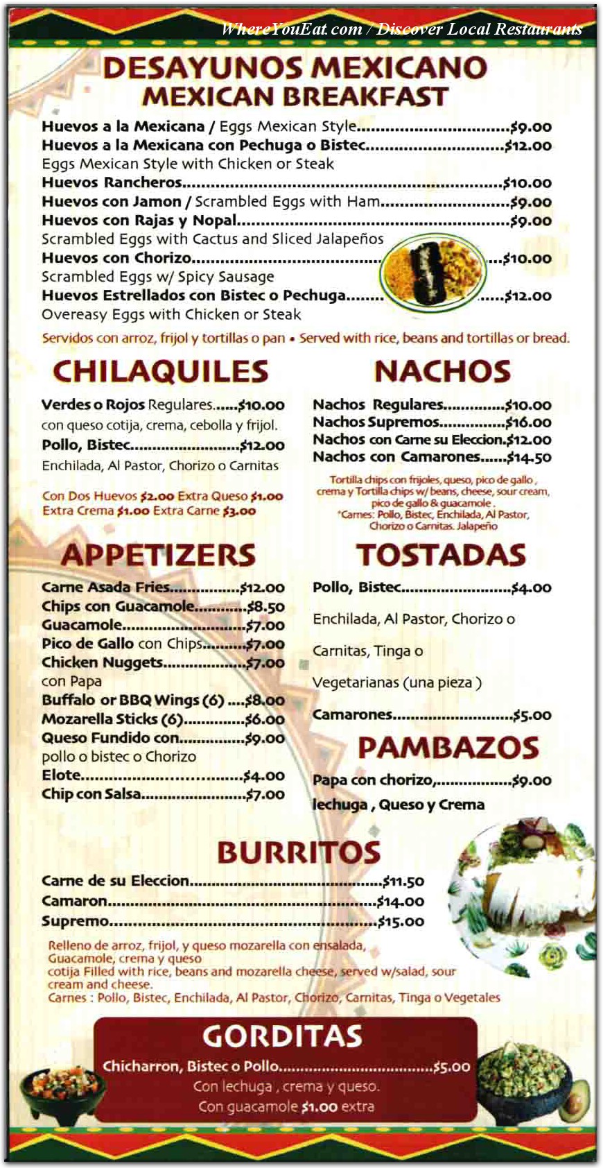 menu image