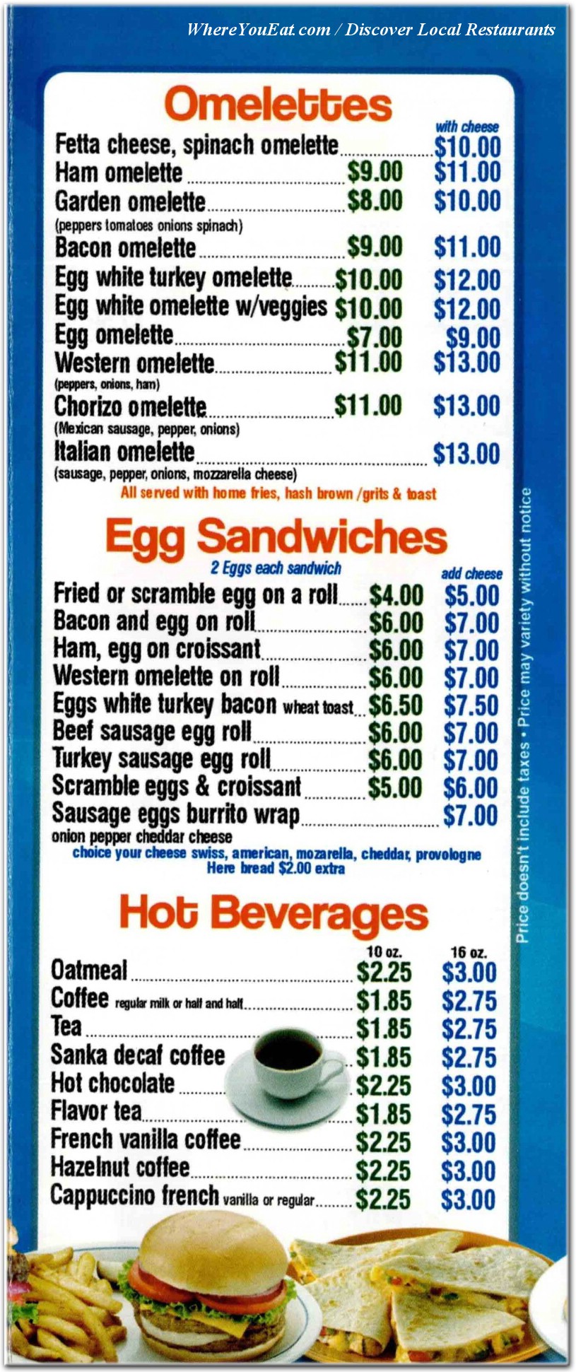 menu image