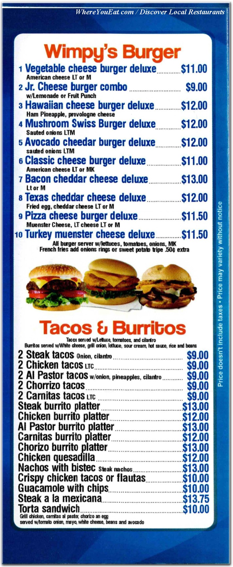 menu image