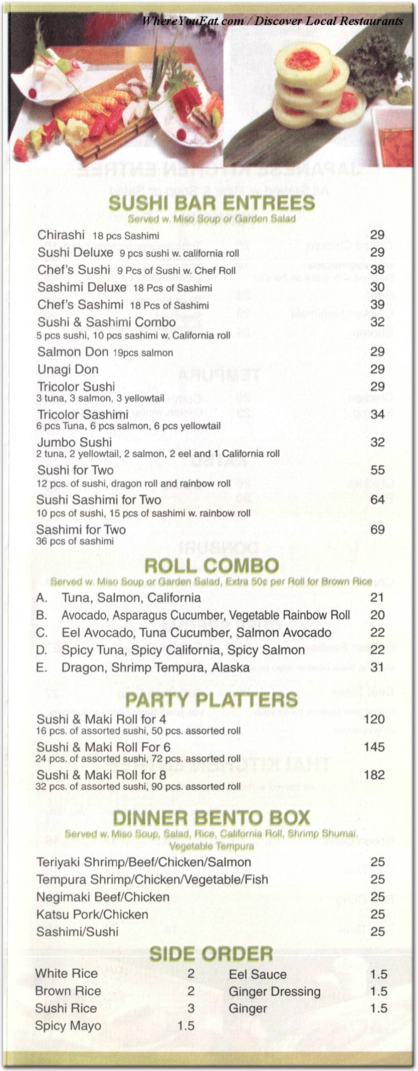 menu image