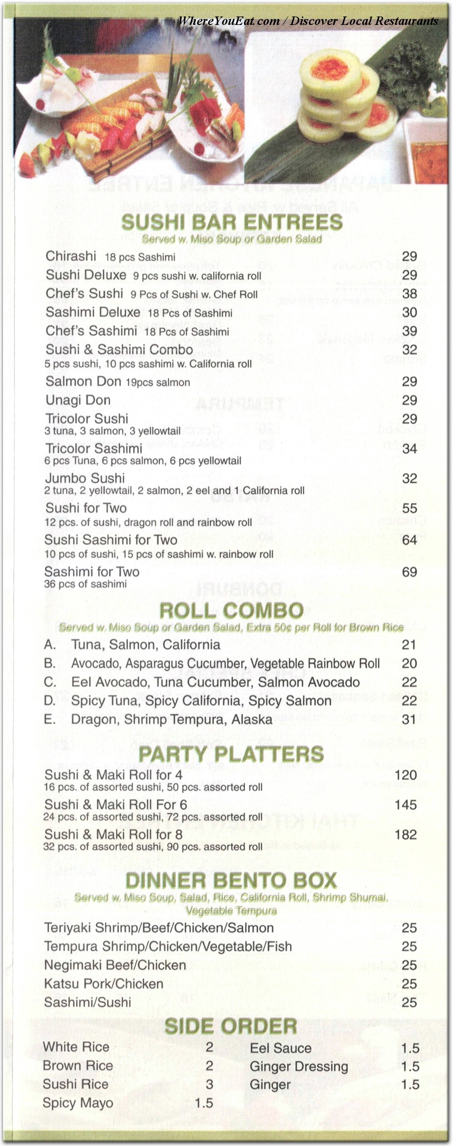 menu image