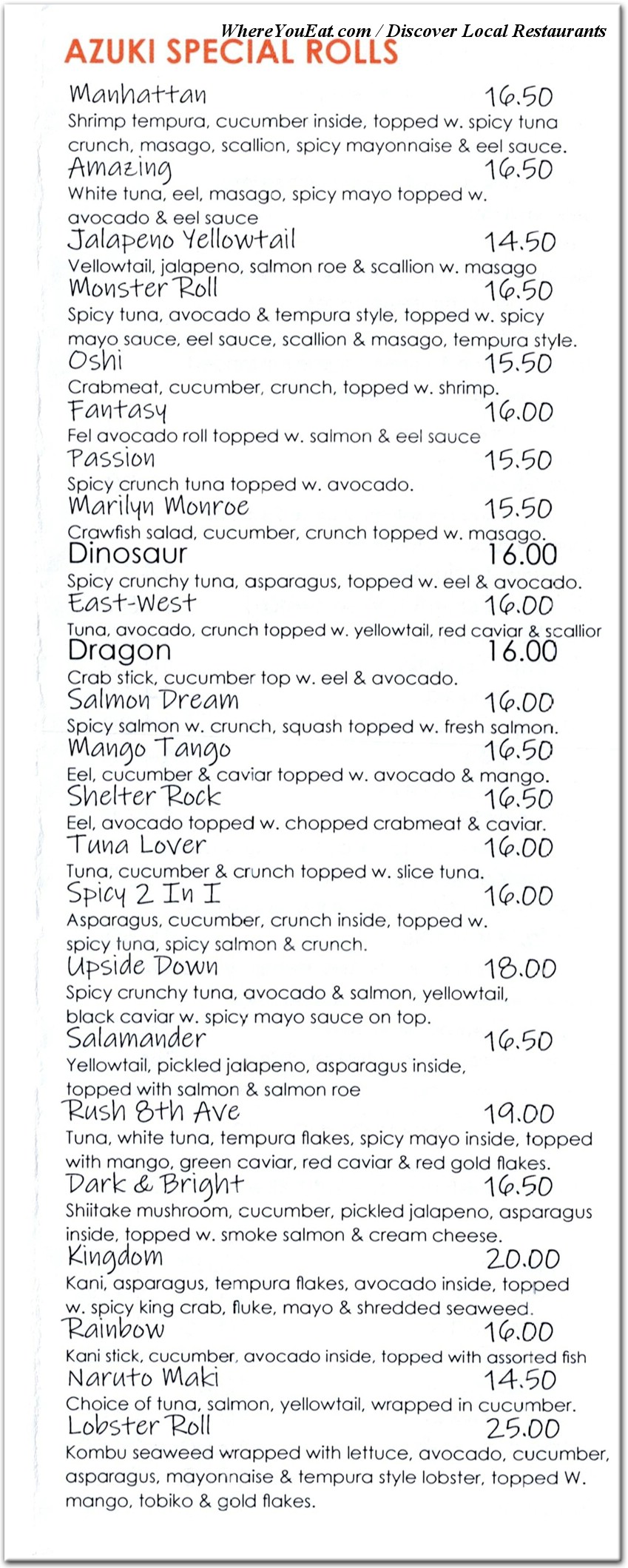 menu image