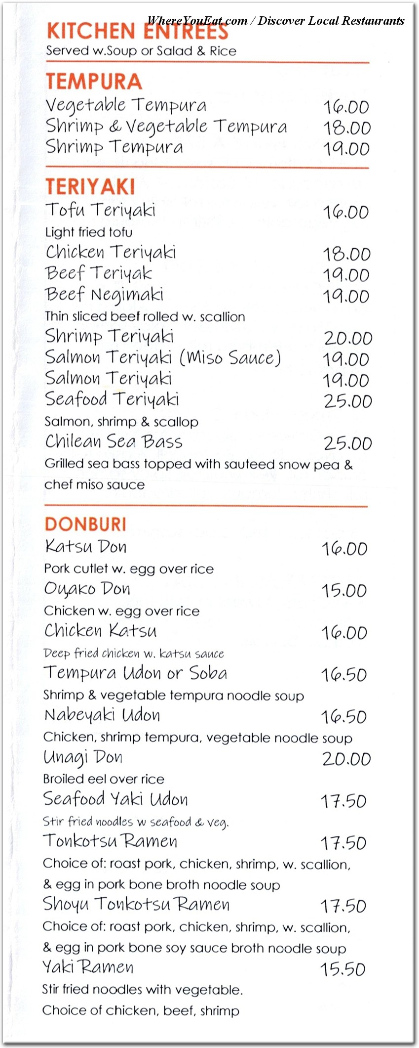 menu image