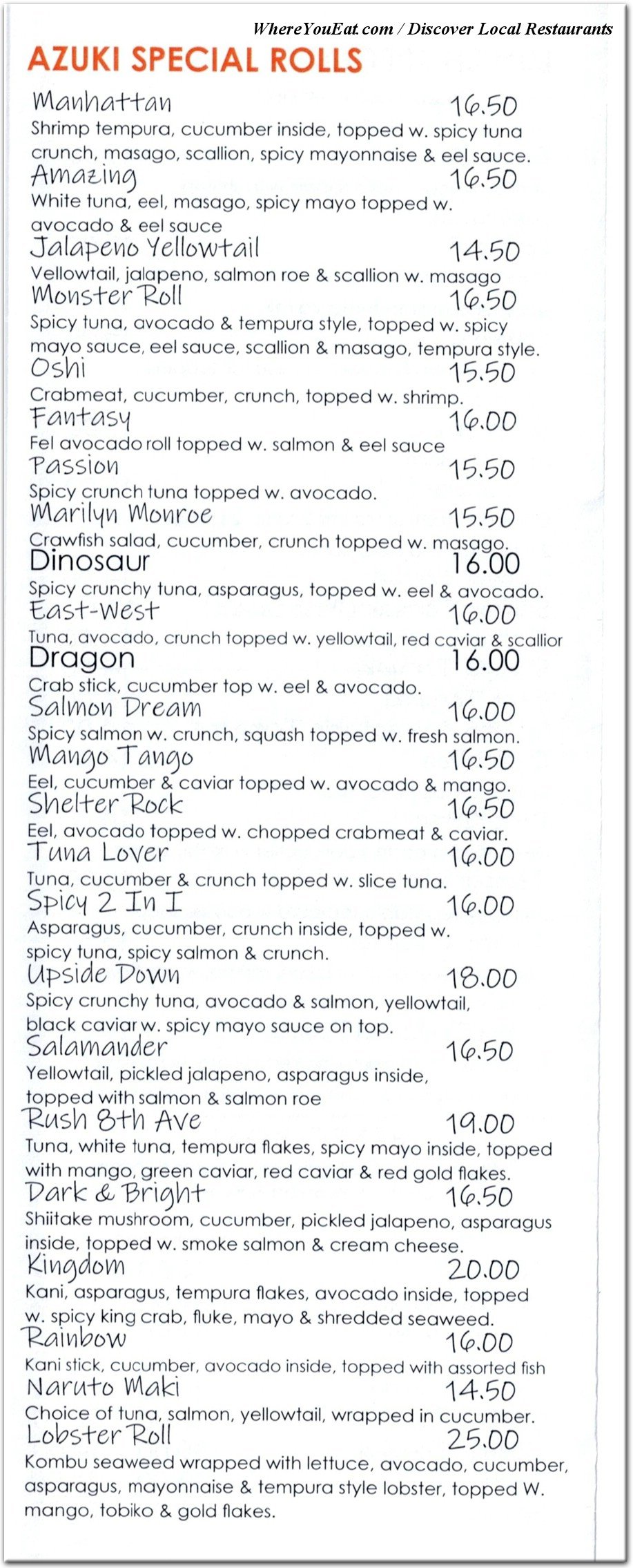 menu image