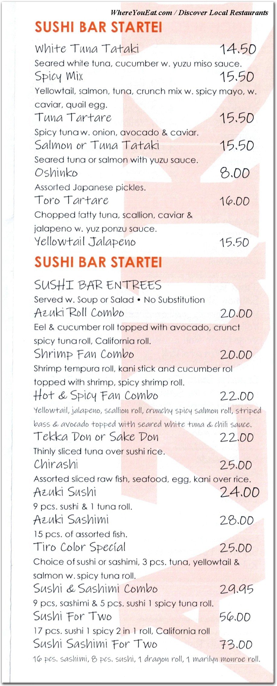 menu image