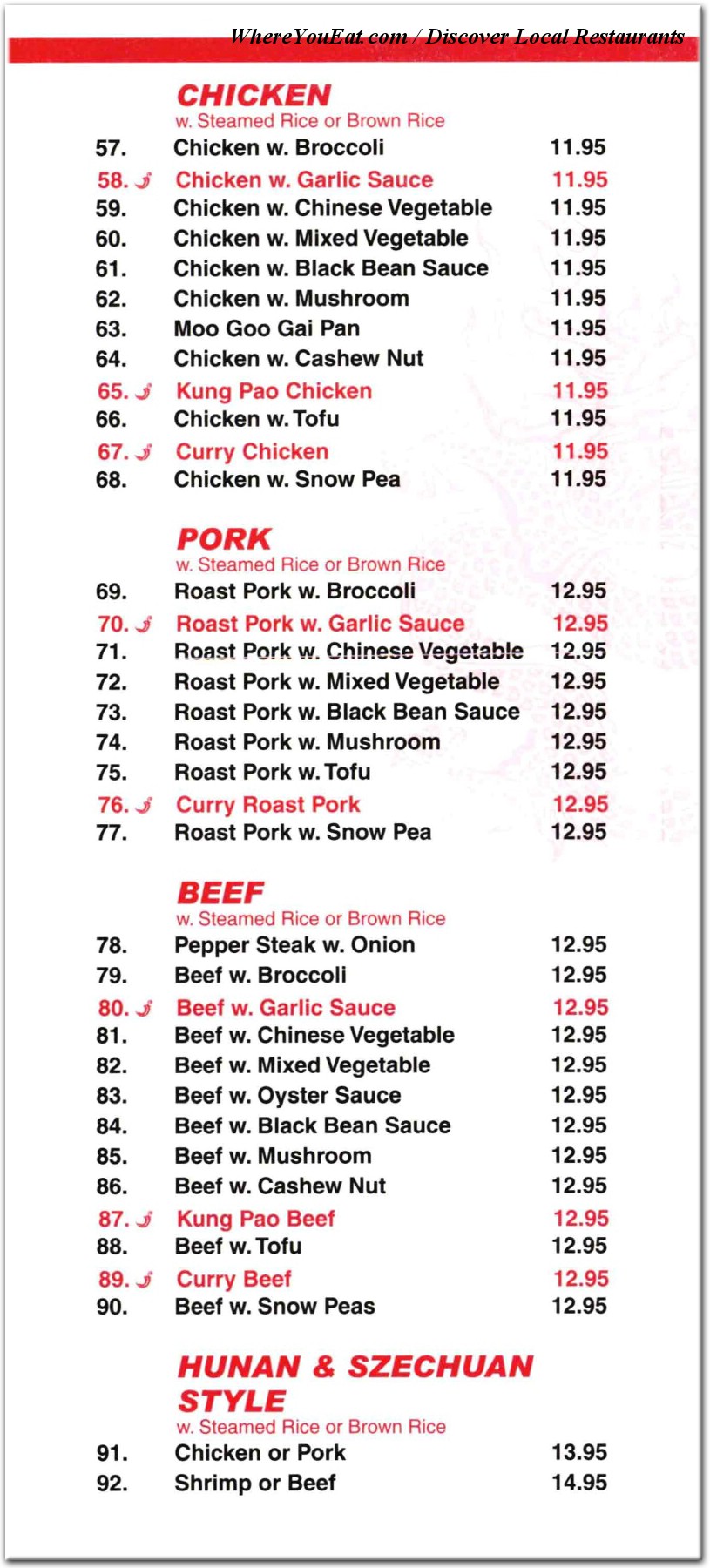 menu image