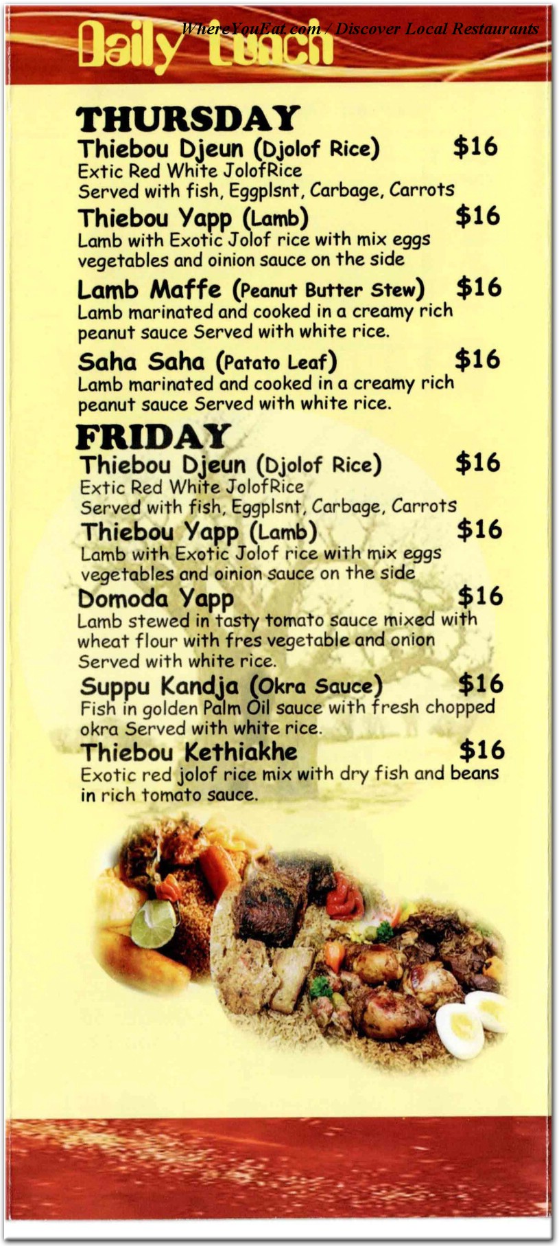 menu image