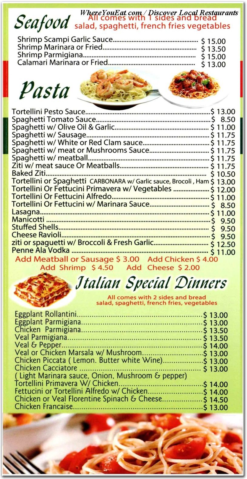 menu image