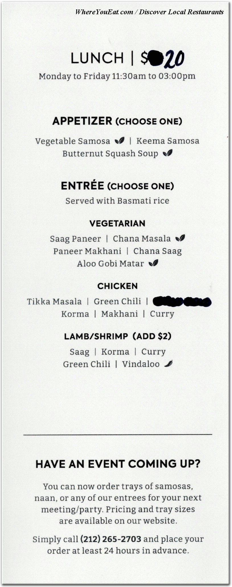 menu image