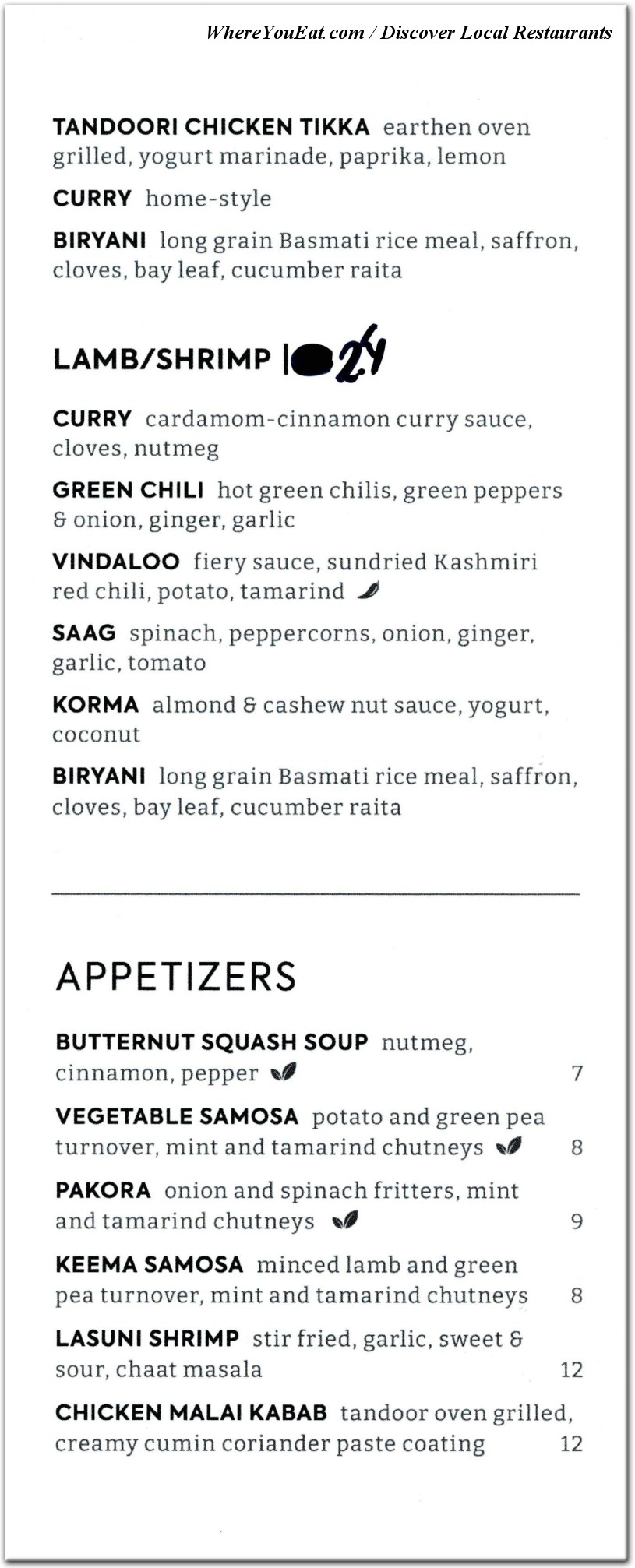 menu image