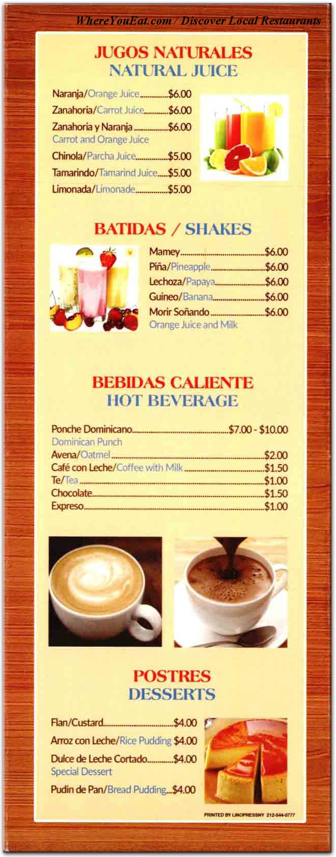 menu image