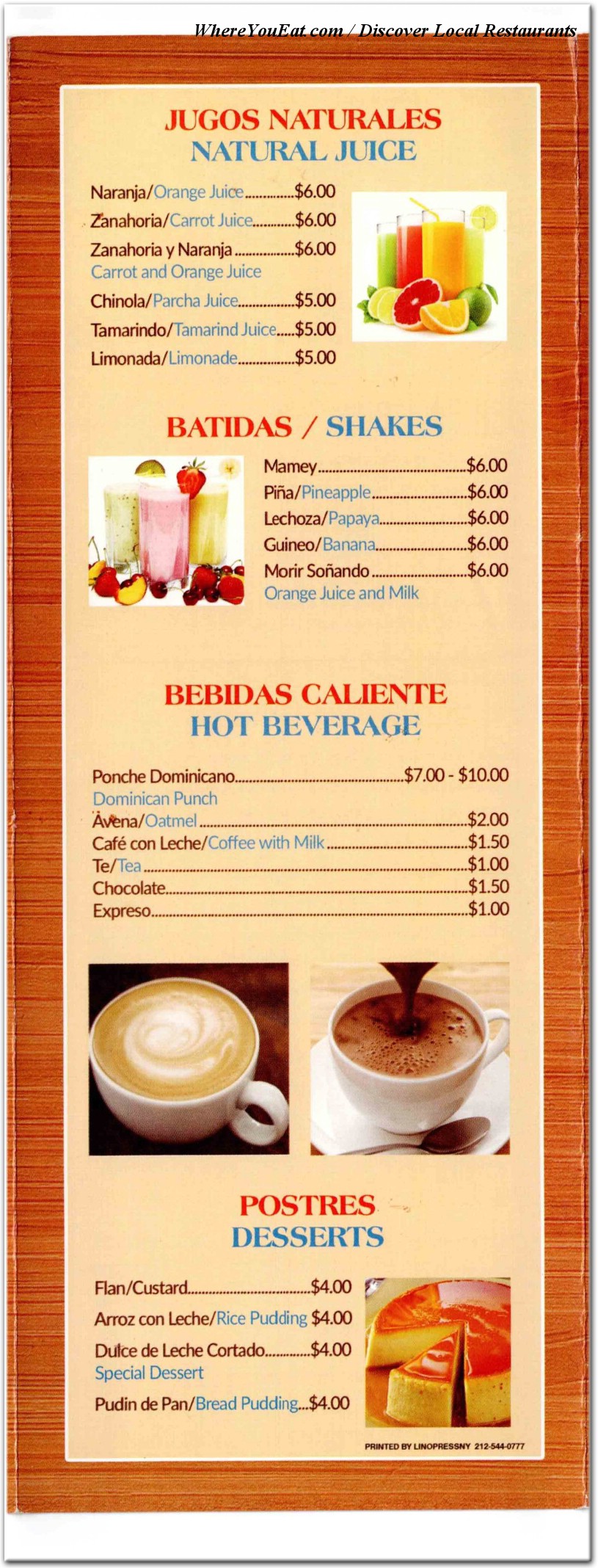 menu image