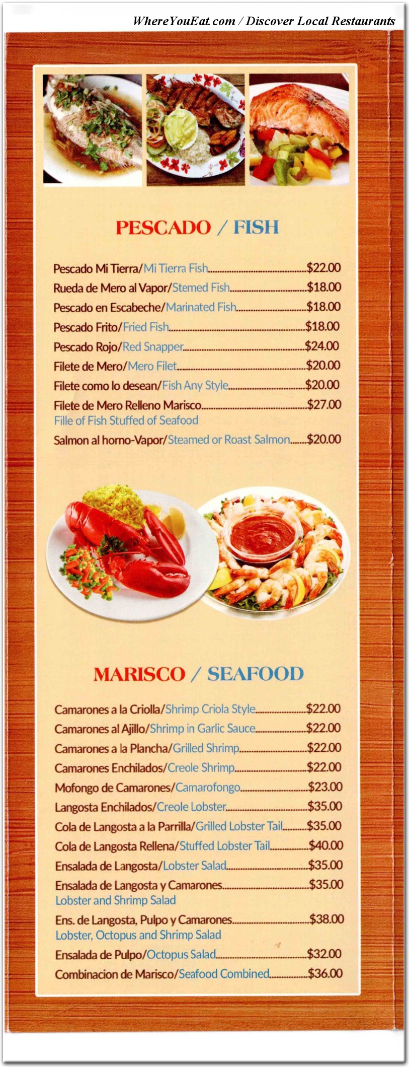 menu image