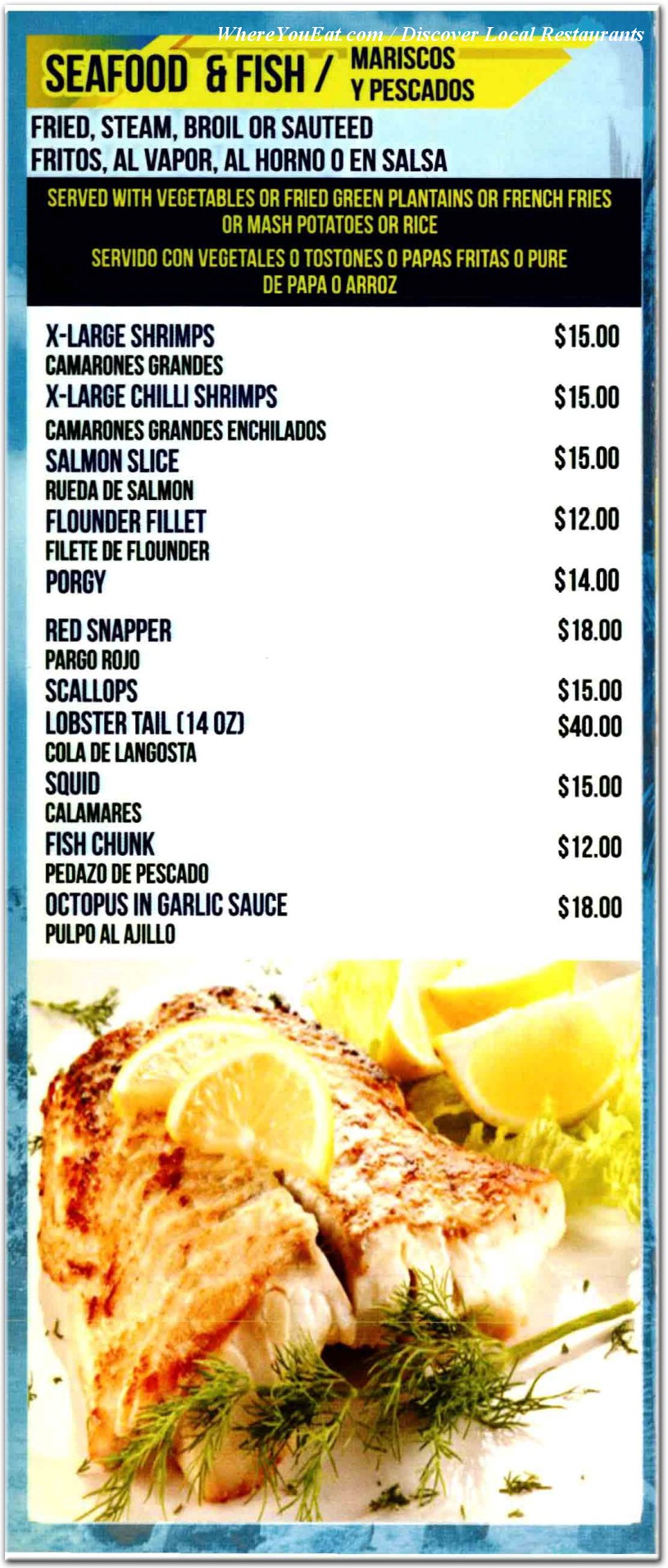 menu image