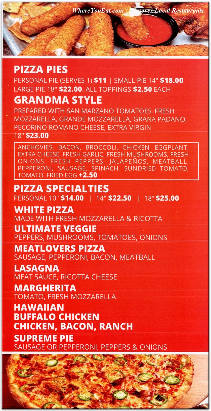 menu image